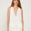 ESPRIT Blusa Blanca M/Larga Bordada