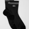 Alo Medias unisex half-crew sox Blancas/azules