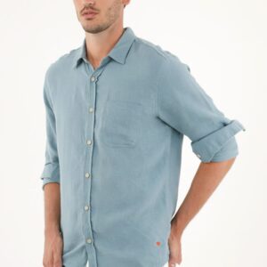 TENNIS Camisa de lino blanca