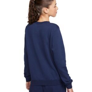 Nike Sweter Azul Marino Bordado Negro Nike Bordado T- S Dama