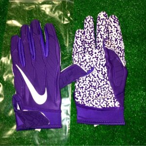 Nike Guantes de Futbol Americano C/ Azul con Morado T/M